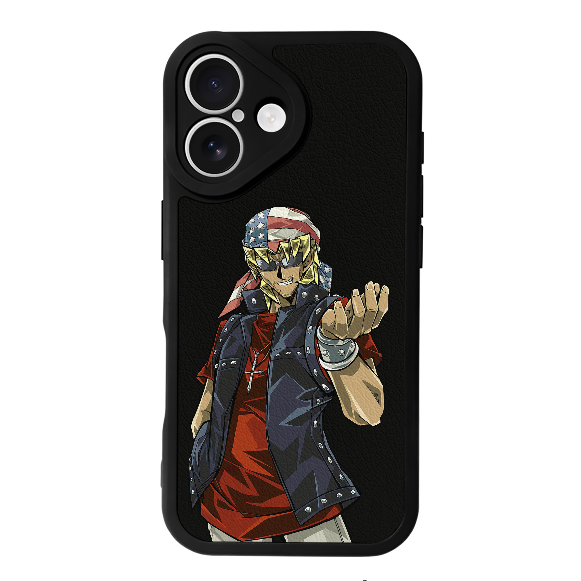 （画像用） 遊☆戯☆王 Yu-Gi-Oh! 【iPhone 16シリーズ対応】シリコンスマホケース（レザー調） 材質：シリコン